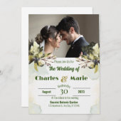 Bruiloft Uitnodiging Personaliseer ontwerp (Voorkant / Achterkant)