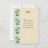 Bruiloft Uitnodiging RSVP Herfstbladeren (Achterkant)