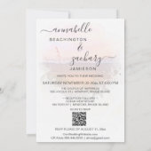 *~* BRUILOFT UITNODIGING + RSVP - QR Beach AR7 (Achterkant)