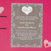 Bruiloft Uitnodiging Set Monogram QR Code