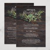 Bruiloft uitnodiging sjabloon handleiding voor een (Voorkant / Achterkant)