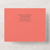 Bruiloft Uitnodiging Spaans Engels Rsvp FOLKART (Achterkant)