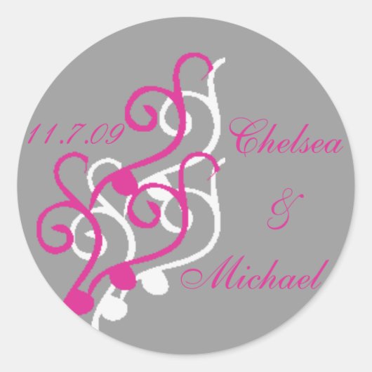 Bruiloft Uitnodiging sticker (Voorkant)