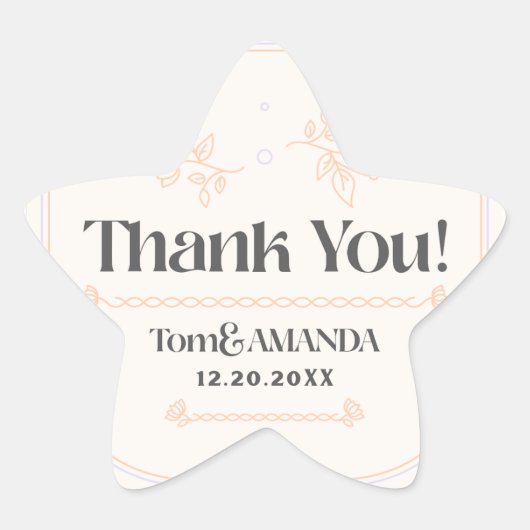 Bruiloft Uitnodiging Sticker (Voorkant)