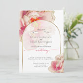 BRUILOFT | Uitnodiging tot het uitzenden van het e (Staand voorkant)