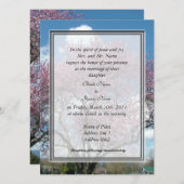 bruiloft, uitnodiging van de ouder van bride (Voorkant / Achterkant)