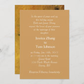 bruiloft, uitnodiging van de ouders van bride (Voorkant / Achterkant)