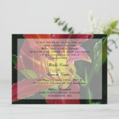 bruiloft, uitnodiging van de ouders van bride (Staand voorkant)