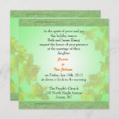 bruiloft, uitnodiging van de ouders van bride (Voorkant / Achterkant)