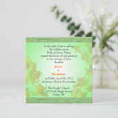 bruiloft, uitnodiging van de ouders van bride (Staand voorkant)