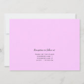 bruiloft, uitnodiging van de ouders van bride (Achterkant)