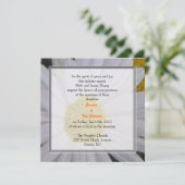 bruiloft, uitnodiging van de ouders van bride (Staand voorkant)