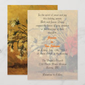 bruiloft, uitnodiging van de ouders van bride (Voorkant / Achterkant)