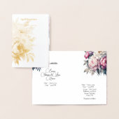 Bruiloft uitnodiging vector pastel bloemen (Display)