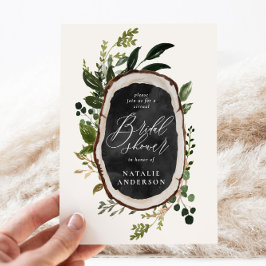 Bruiloft uitnodiging virtueel houtsnee