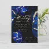 Bruiloft | Uitnodiging voor exotische koninklijke (Staand voorkant)