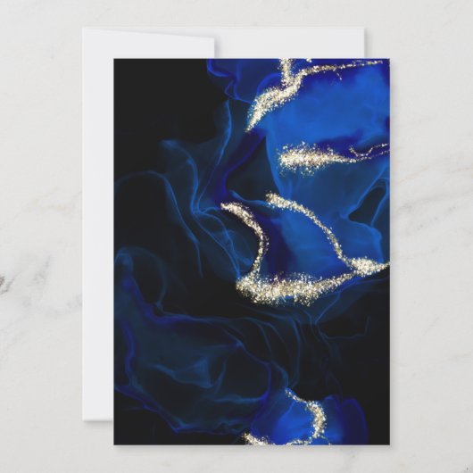 Bruiloft | Uitnodiging voor exotische koninklijke (Achterkant)