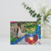 Bruiloft uitnodiging voor goede nacht. (Staand voorkant)