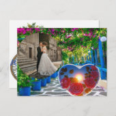 Bruiloft uitnodiging voor goede nacht. (Voorkant / Achterkant)