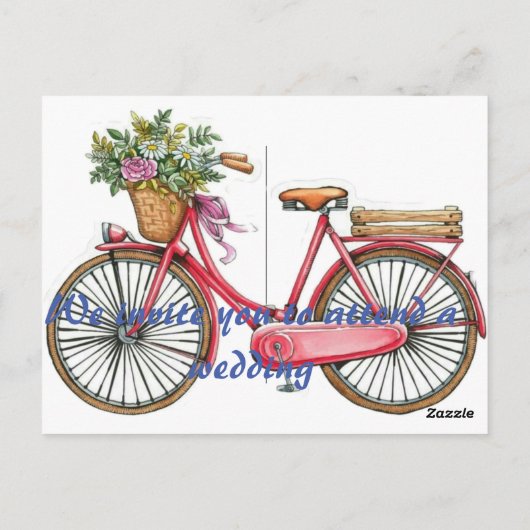 Bruiloft uitnodiging voor goede nacht. (Achterkant)