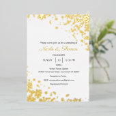 Bruiloft uitnodiging, Winter bruiloft Folie uitnod Folie Uitnodiging (Staand Voorkant)