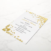 Bruiloft uitnodiging, Winter bruiloft Folie uitnod Folie Uitnodiging (Gedraaid)