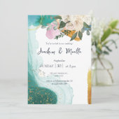 bruiloft uitnodiging zazzle (Staand voorkant)