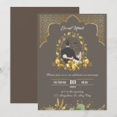 Bruiloft uitnodigingen Andalusische stijl (Voorkant / Achterkant)