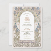 Bruiloft uitnodigingen Art Nouveau Deco vintage (Voorkant)