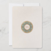 Bruiloft uitnodigingen Art Nouveau Deco vintage (Achterkant)