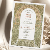 Bruiloft uitnodigingen Art Nouveau Deco vintage