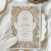 Bruiloft uitnodigingen Art Nouveau Deco vintage