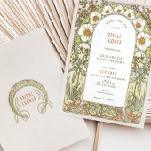 Bruiloft uitnodigingen Art Nouveau Deco vintage st