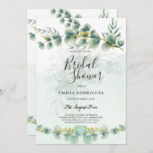 Bruiloft Uitnodigingen Budget Groen Blad Motief (Voorkant / Achterkant)