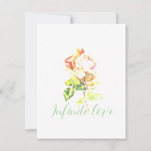 BRUILOFT UITNODIGINGEN Flat Kaart ART & DESIGN STI (Voorkant)