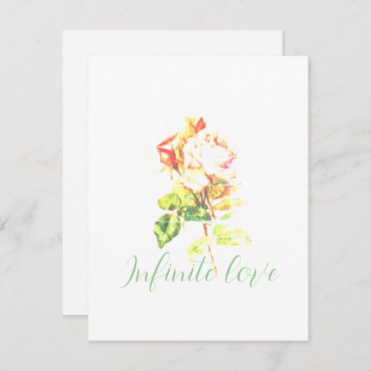 BRUILOFT UITNODIGINGEN Flat Kaart ART & DESIGN STI (Voorkant / Achterkant)