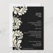 BRUILOFT UITNODIGINGEN:: gedurfde bloei 15P Kaart (Achterkant)