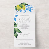 Bruiloft uitnodigingen met RSVP Card Lemons (Binnen)