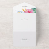 Bruiloft uitnodigingen met RSVP kaart bestemming (Buitenkant)