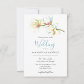 Bruiloft uitnodigingen op een budget unieke bloeme (Voorkant)