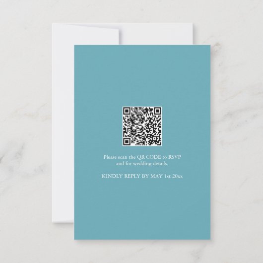 Bruiloft uitnodigingen op een budget unieke bloeme (Achterkant)