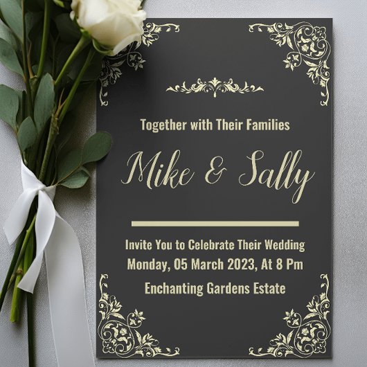 Bruiloft uitnodigingen Verwoording & uitnodigingen