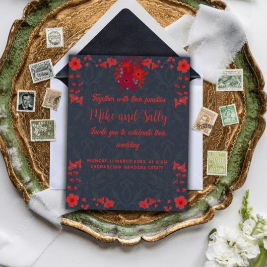 Bruiloft uitnodigingen Verwoording & uitnodigingen