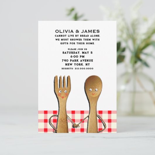 Bruiloft Uitnodigingen Voor Koppels (Staand voorkant)