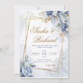 Bruiloft uitnodigingskaart - trouwkaart kaart (Voorkant)