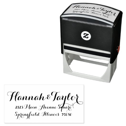 Bruiloft uitnodigingsstempel *Modern Classic* Zelfinktende Stempel (In situ)