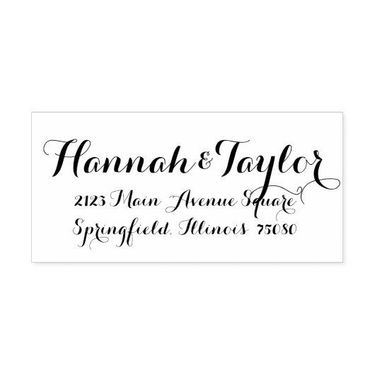 Bruiloft uitnodigingsstempel *Modern Classic* Zelfinktende Stempel (Design)