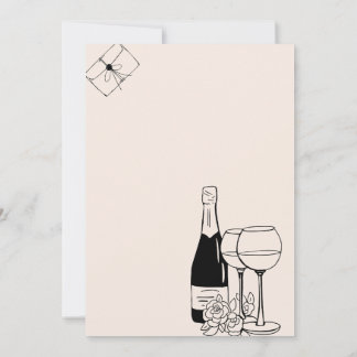 BRUILOFT UITNODIGINGSsuite | Met de hand getekend  Kaart