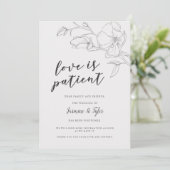 Bruiloft Uitstel met Landelijke Magnolia Bloemen Aankondiging (Staand voorkant)