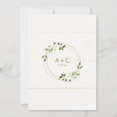 Bruiloft uitstel Verandering van plannen Geometris Kaart (Achterkant)